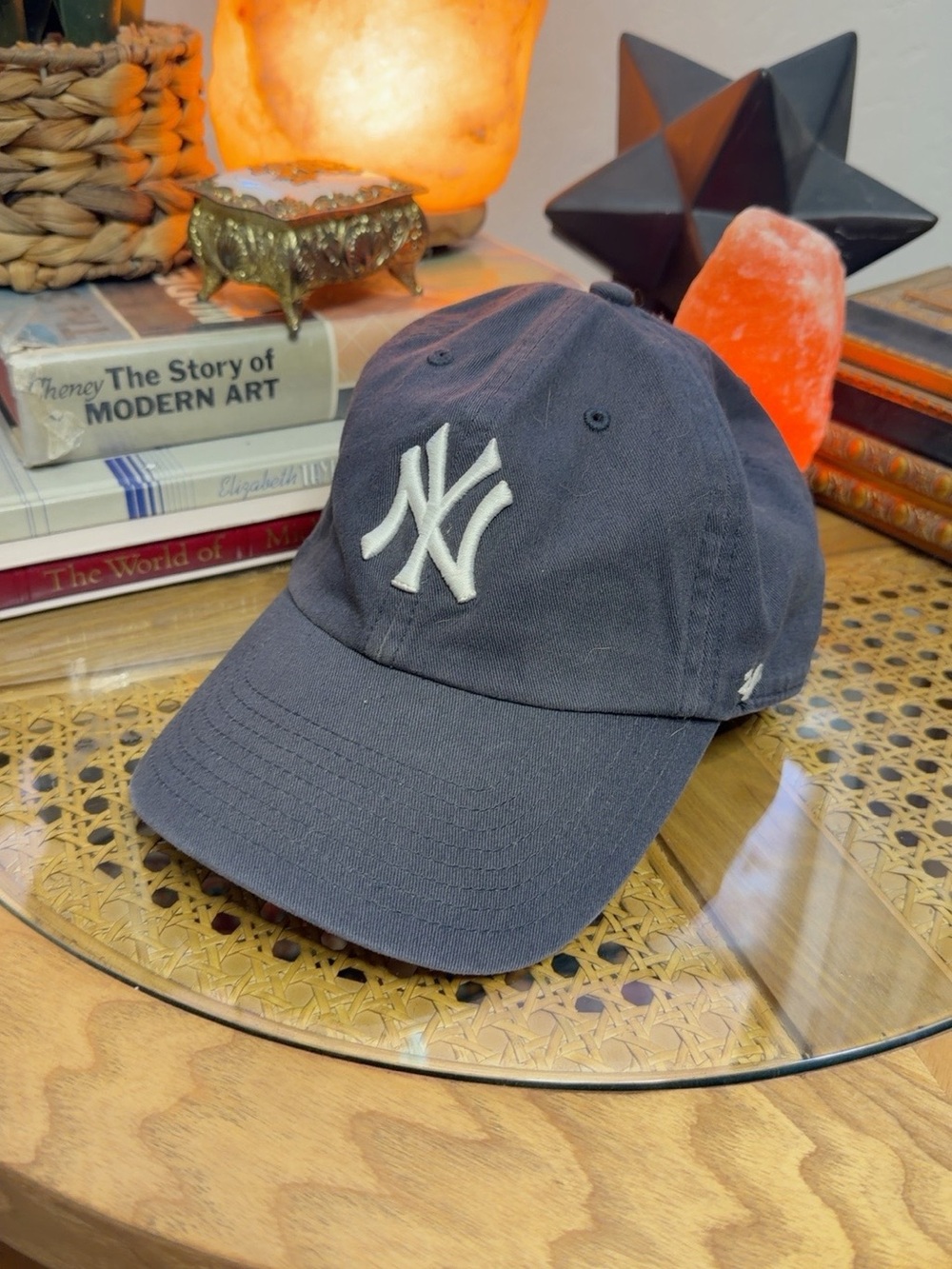 47 Brand New York Yankees Adjustable Baseball Hat Faded Navy Dad Cap